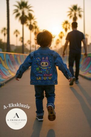 4 Texas Labubu RR 3ta Retro Roller женско тексас палто