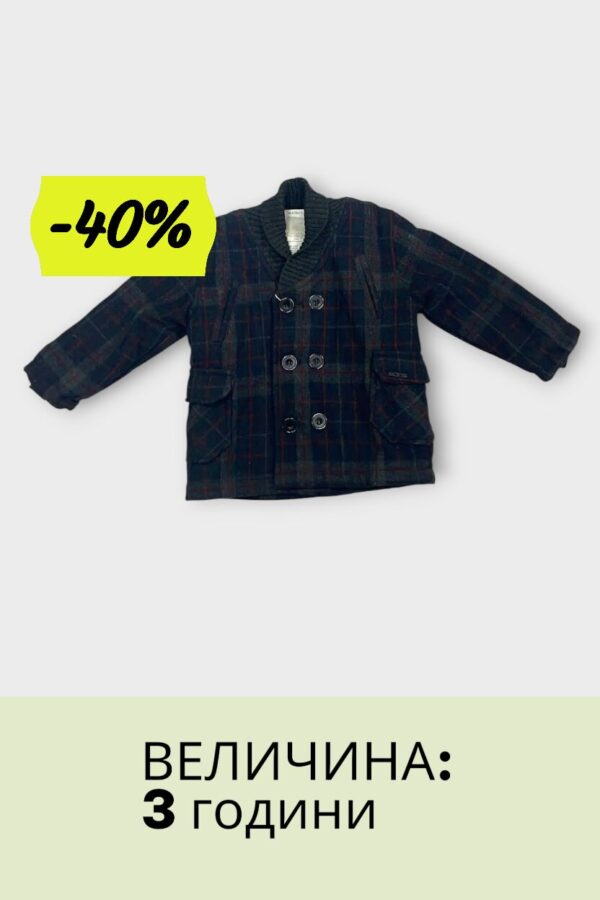 Карирано Машко Палто