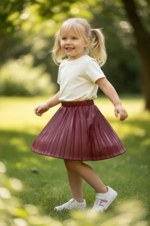 Бордо Сатенска Сукња